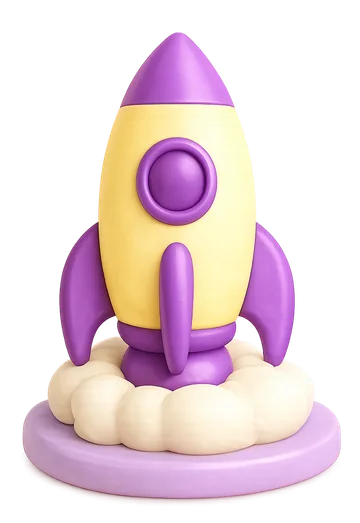 A rocket representing STEM learning